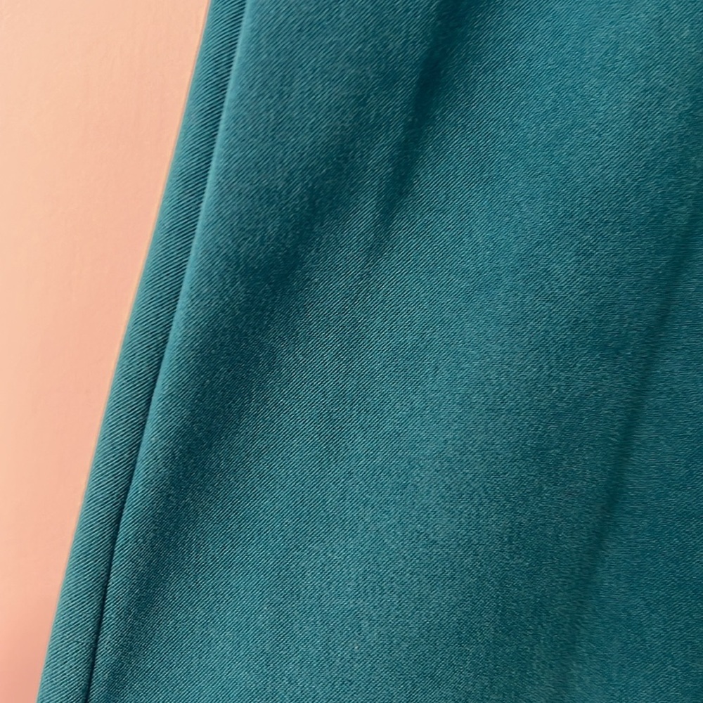 Notations Size Large Elegant Deep Teal Green Velv… - image 2